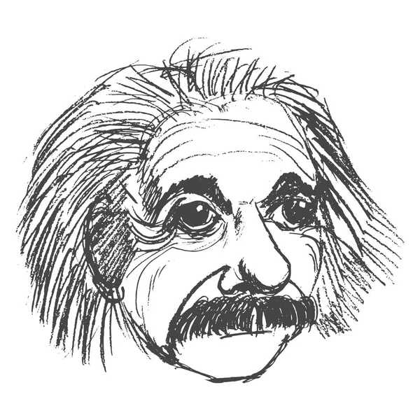Albert Einstein famous scientist — Stock Vector