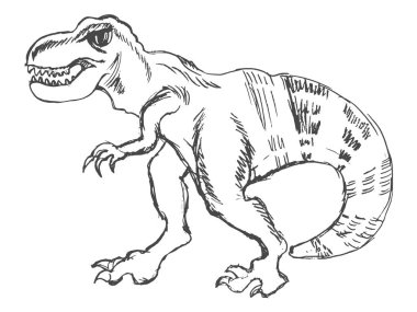 Tyrannosaurus canavardan geçmiş