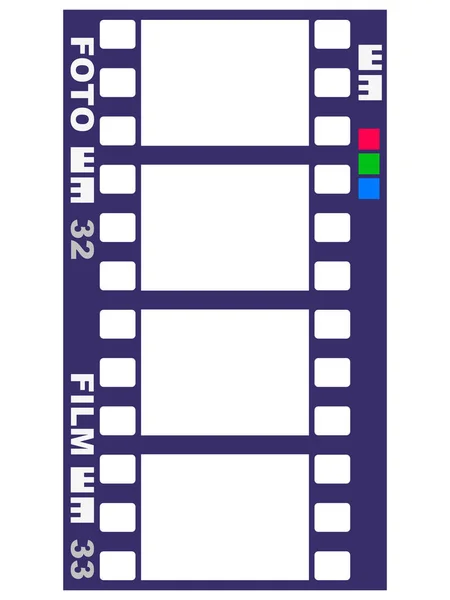 Lege film frames — Stockvector