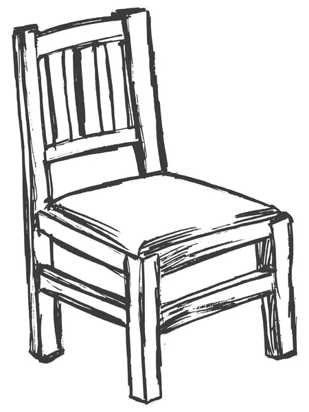 Vintage, gamla stol — Stock vektor