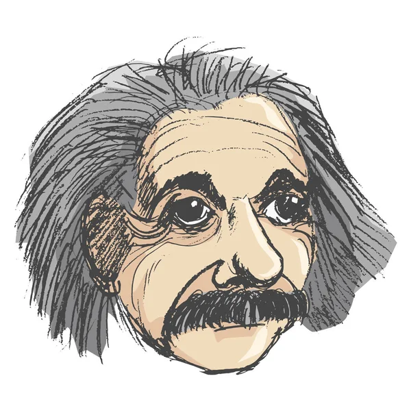 Portrét Alberta Einsteina — Stockový vektor