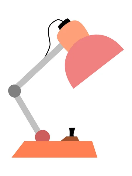 Coloured, vector illustration of construction table lamp. Simple — Gratis stockfoto