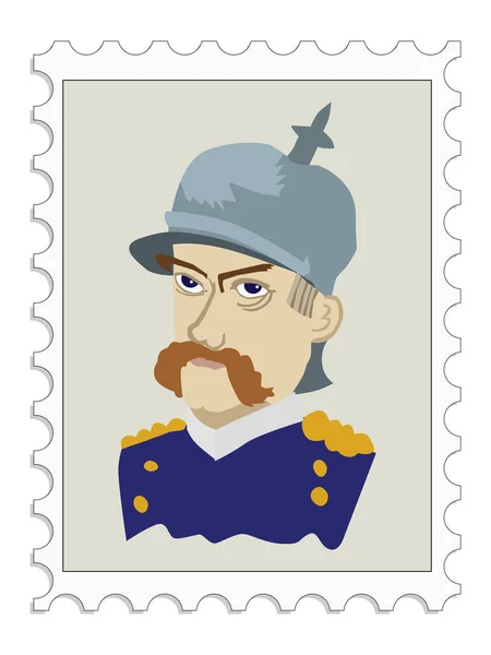 Otto von Bismarck, estadista alemán — Vector de stock