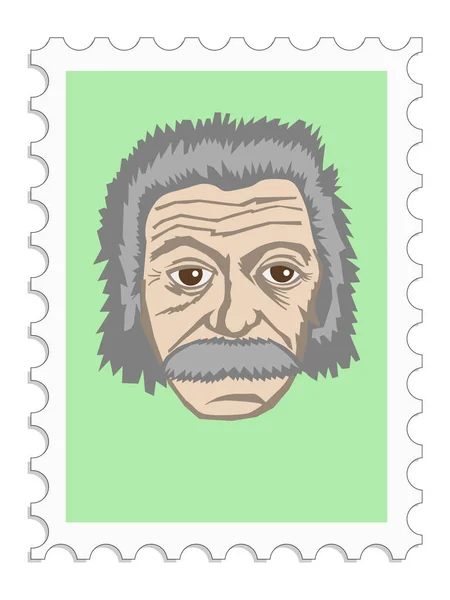 Альберт Эйнштейн, автор теории относительности — стоковый вектор