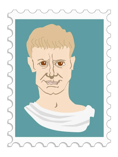 Julius Caesar historian statesman — Stock Vector