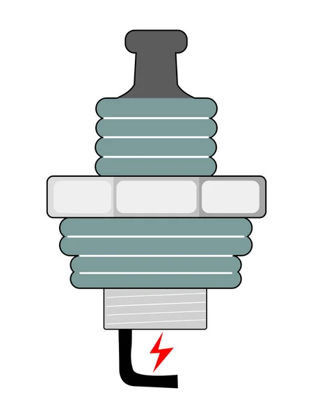 Vetor, ilustração colorida de vela de ignição — Vetor de Stock
