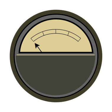 Vector illustration of vintage measuring device clipart