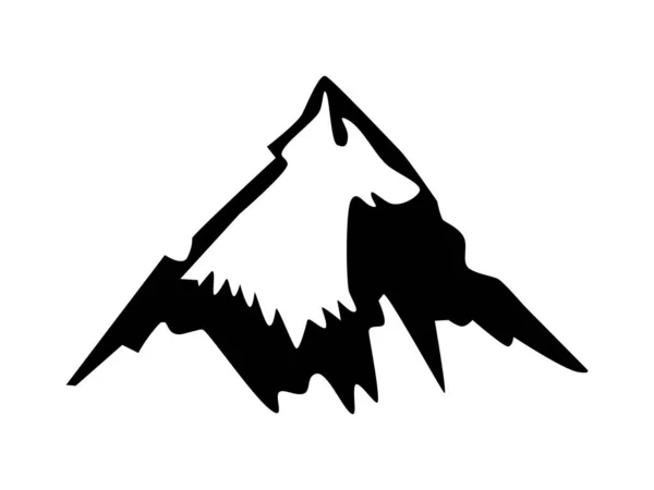 Векторный силуэт горы — стоковый вектор
