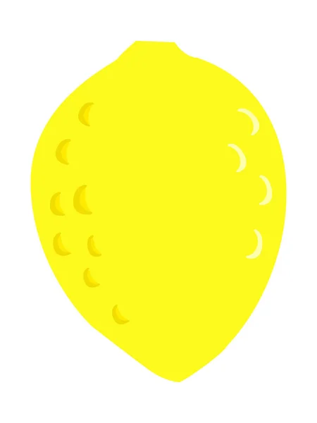 Vektor Farbige Abbildung Der Zitrone Flacher Stil Motive Von Speisen — Stockvektor