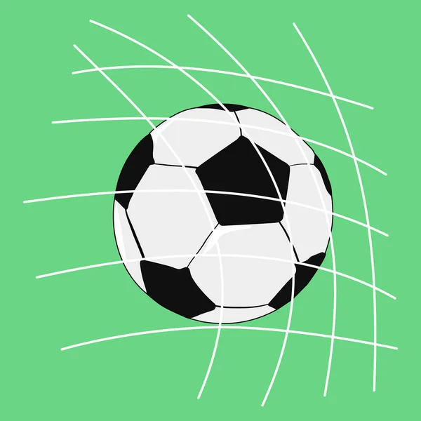 Objetivo Partido Fútbol Competencia Fútbol Conceptos Campeonato Objetos Deportivos Motivos — Vector de stock