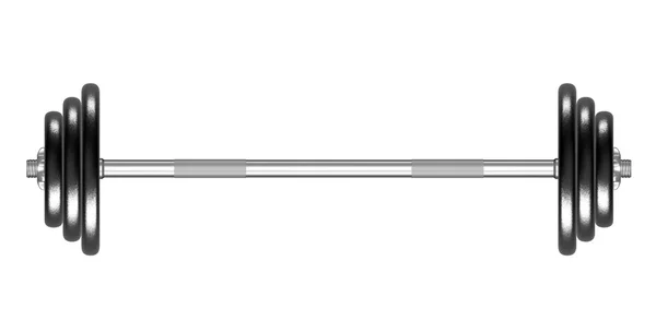 Barbell op een witte achtergrond — Stockfoto