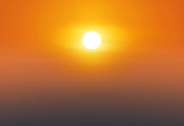 Gündoğumu veya günbatımı, güneş siste — Stok fotoğraf