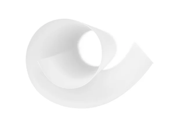 Бумажный рулон на белом фоне — стоковое фото