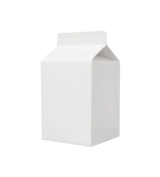 Blank milk package isolated on white background — Stock Photo, Image