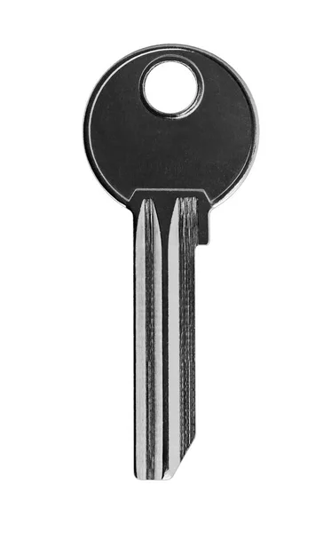Metal key isolated on white background — Stock Photo, Image