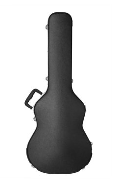 Beyaz arkaplanda izole gitar için zor durum