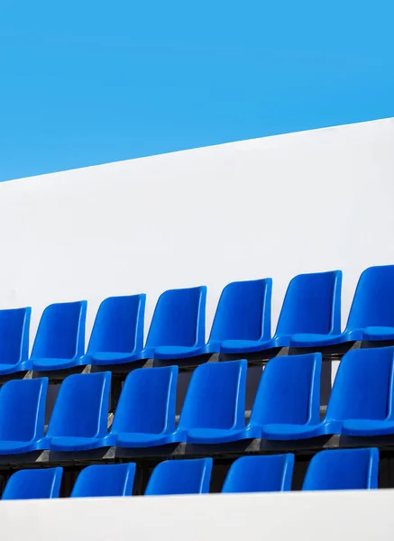 Spectator seats against the sky — 스톡 사진