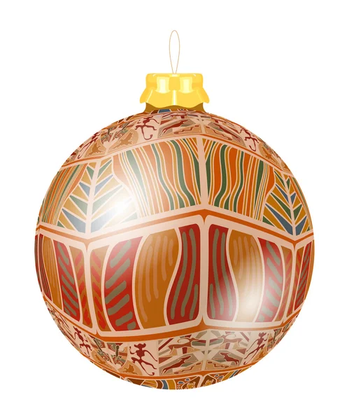 Décoration de Noël vectorielle faite de formes tribales. Original ci — Image vectorielle