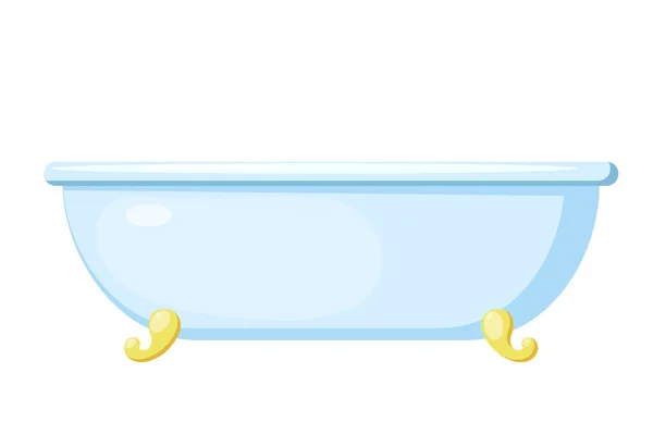 Vector illustration of a bath. Cartoon bath on a white backgroun — Stock Vector