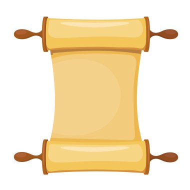 Beyaz bir arka plan Tevrat'la vektör Illustration. İzole