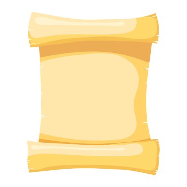 Vektör çizim papirüs üzerine beyaz bir arka plan. İzole o