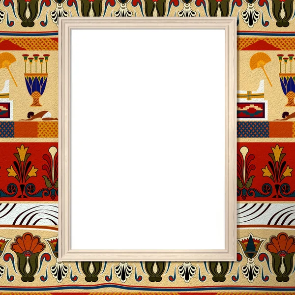 Bright frame with blank canvas on a bright background with the E — Stock Photo, Image
