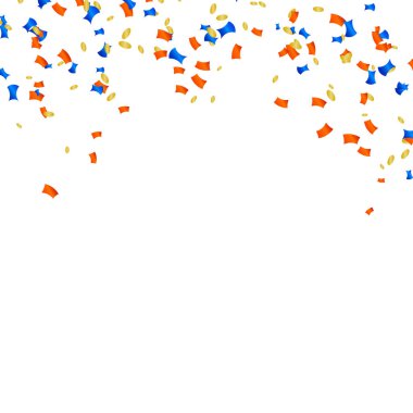 Çok renkli konfeti ile soyut vektör arka plan. Çizgi film c