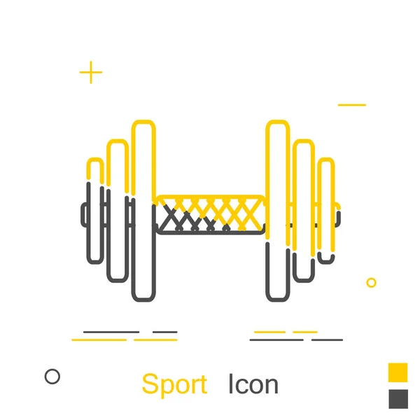 Kleur halter in een lineaire stijl. Het pictogram van de lijn. Geïsoleerd op witte b — Stockvector