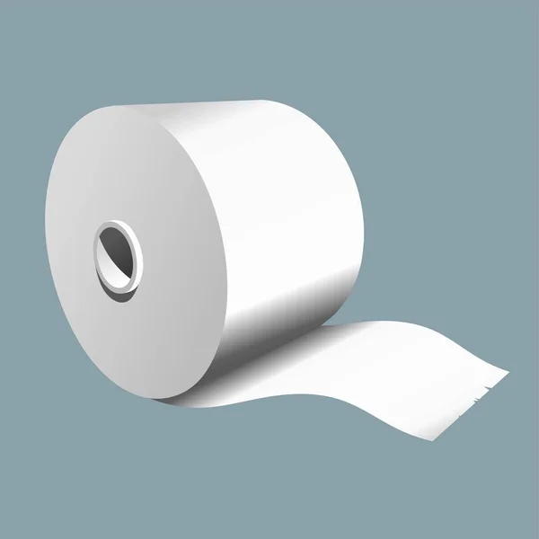 Roll of paper on a colored background. Vector illustration — Stock Vector