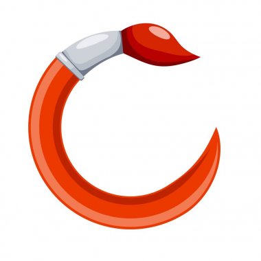 Renkli görüntü farklı fırçaların farklı teşkil etmektedir. Beyaz bir arka plan üzerinde vektör çizim fırçaları.