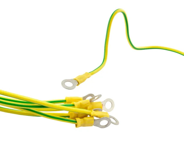 Topraklama iletken izole arka plan üzerinde