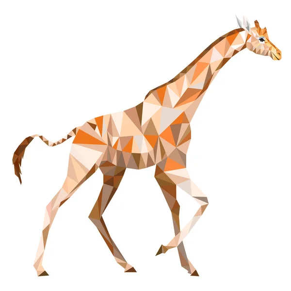 Zürafa poligonal bir tarzda