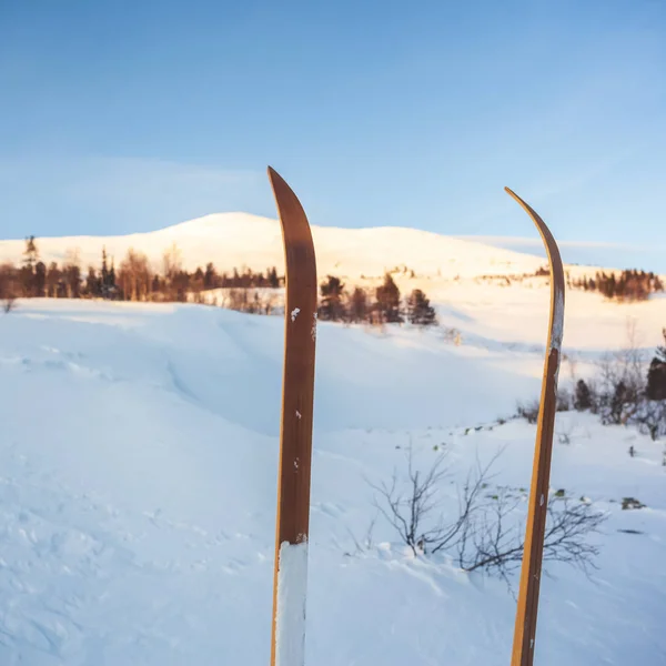 Ural Winterberglandschaft Russland Weißschnee Skifahren — Stockfoto