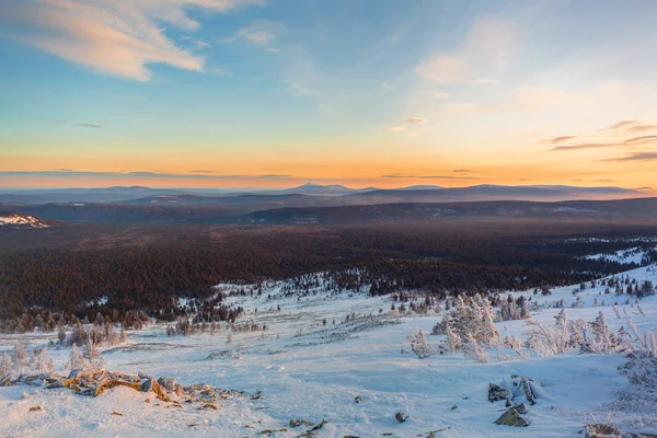 Ural Winterberglandschaft Russland — Stockfoto