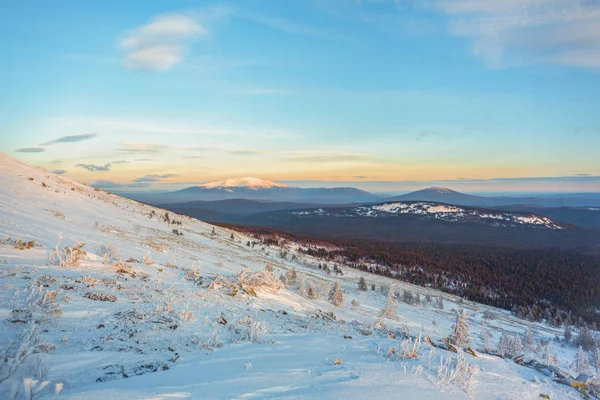 Ural Winterberglandschaft Russland — Stockfoto