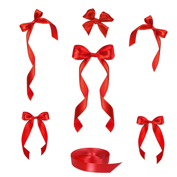 Vector bow collection vector illustration — Stock Vector