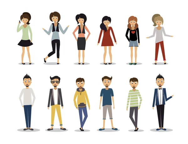 Group of people — Stock Vector