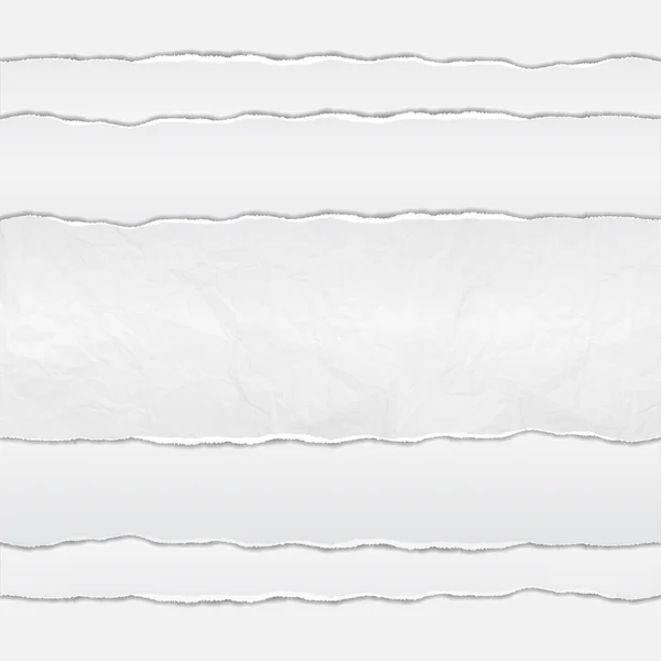 Vektoros illusztráció fehér szakadt papír. Sablon háttér — Stock Vector