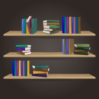  Raflardan vektör çizim.