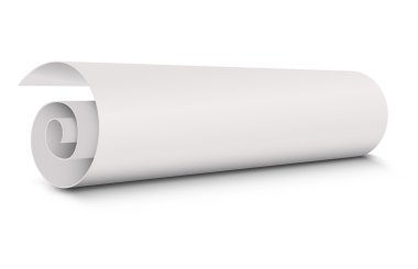 Beyaz bir arka plan üzerinde izole gazete vektör