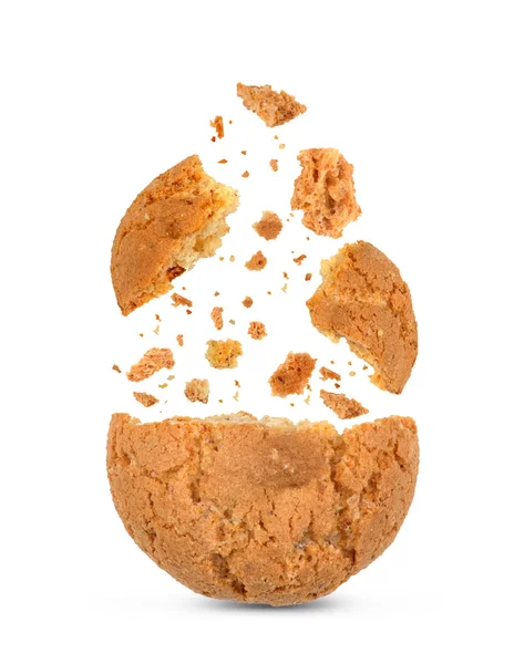 Break up cookies  isolated on white — Stock Photo, Image