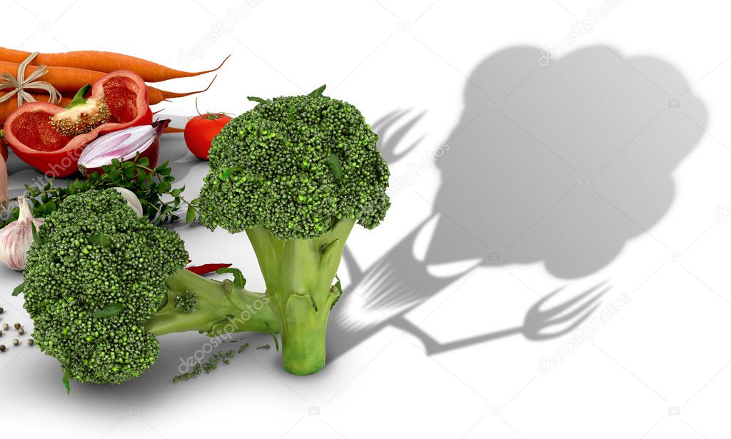 The concept of harm vegetables. Vegetables on a white background