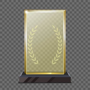 Gerçekçi cam Altın Kupa Ödülü