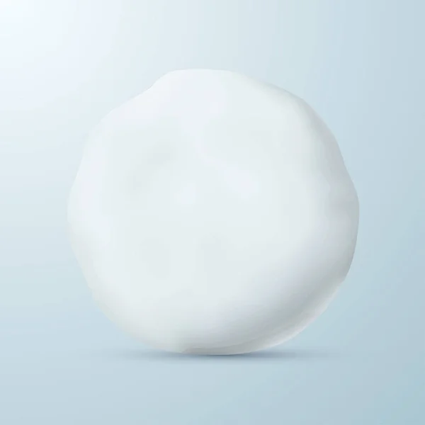 Sněhová koule, samostatný na modrém pozadí. vektorové ilustrace , — Stockový vektor