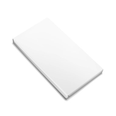 Beyaz arkaplanda izole edilmiş çikolata