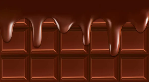 Barra de chocolate, ilustración vectorial — Vector de stock