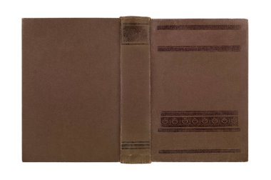 Antika deri kitap kapağı closeup