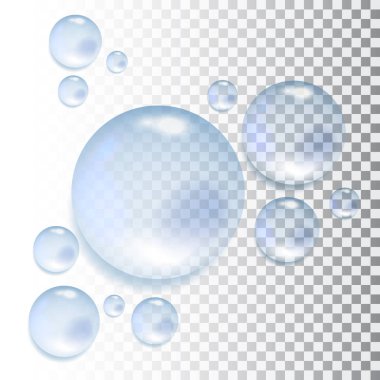 Beyaz arka plan izole vektör çizim üzerinde su damlaları