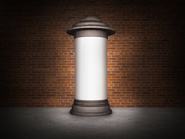 Werbebanner auf der Messe; 3D-Illustration — Stockfoto