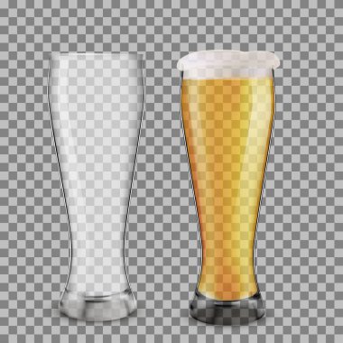 Bira beyaz arkaplanda izole edildi